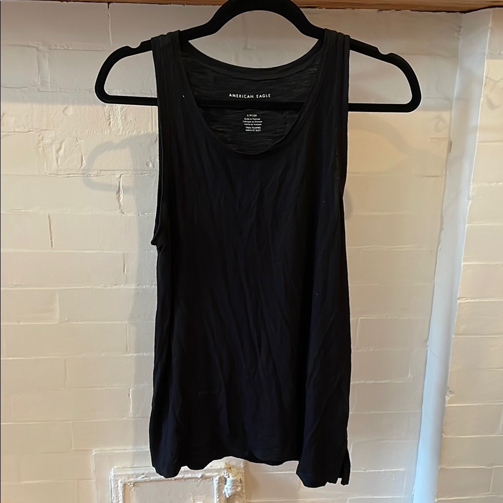 American Eagle Outfitters Black Tank Top - Soft & Sexy
